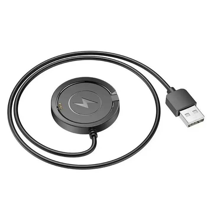 Charging cable for smartwatch Hoco 0,6 m Y22 black Photo