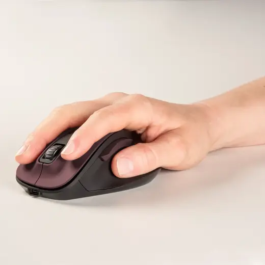 Hama MW-500 V2 Wireless Mouse with Battery - Burgundy Фото num