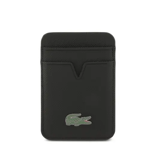 Lacoste Iconic Petit Pique MagSafe Case + Wallet for iPhone 17 Pro Max Black Фото num