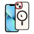 Color Edge Mag phone case with MagSafe support for iPhone 13 black red — Photo 1