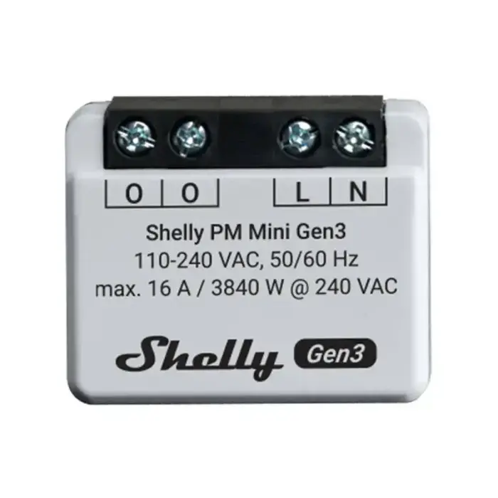 Shelly PM Mini Gen3 Controller, WiFi/Bluetooth