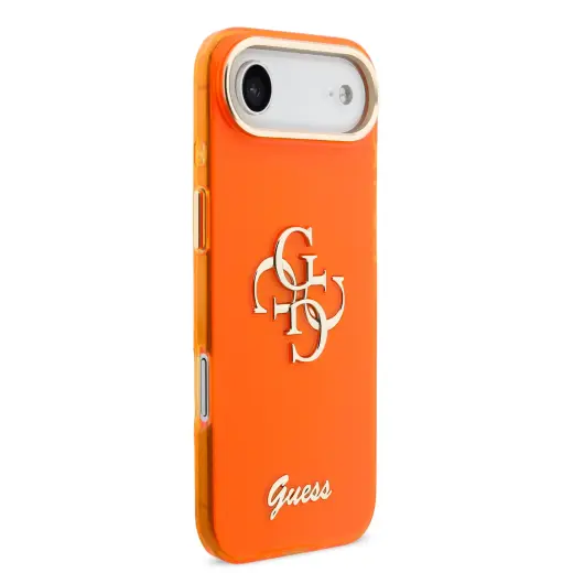 Guess IML 4G Script Metal Logo Case for iPhone Air Orange Foto 3