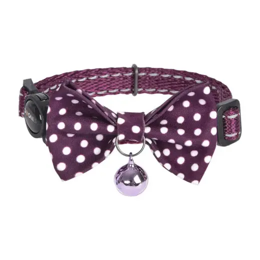 Collar set Dogness for cats 2 pcs (Calamus Purple|Polka Dot Purple) Foto 3