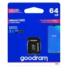 GOODRAM Memory MicroSD Card - 64GB with adapter UHS I CLASS 10 100MB/s Фото num