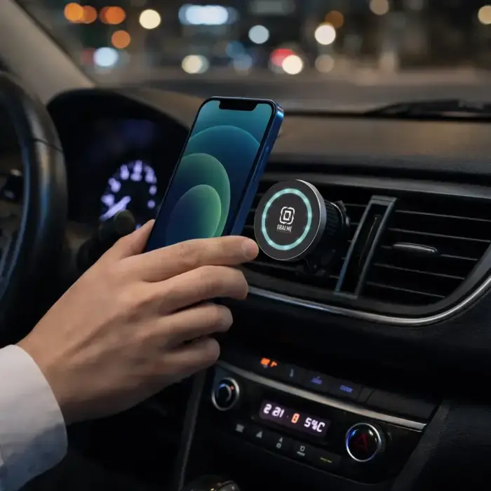 OBAL:ME MagNetix Aura Wireless Car Charger Mount 15W Black Photo