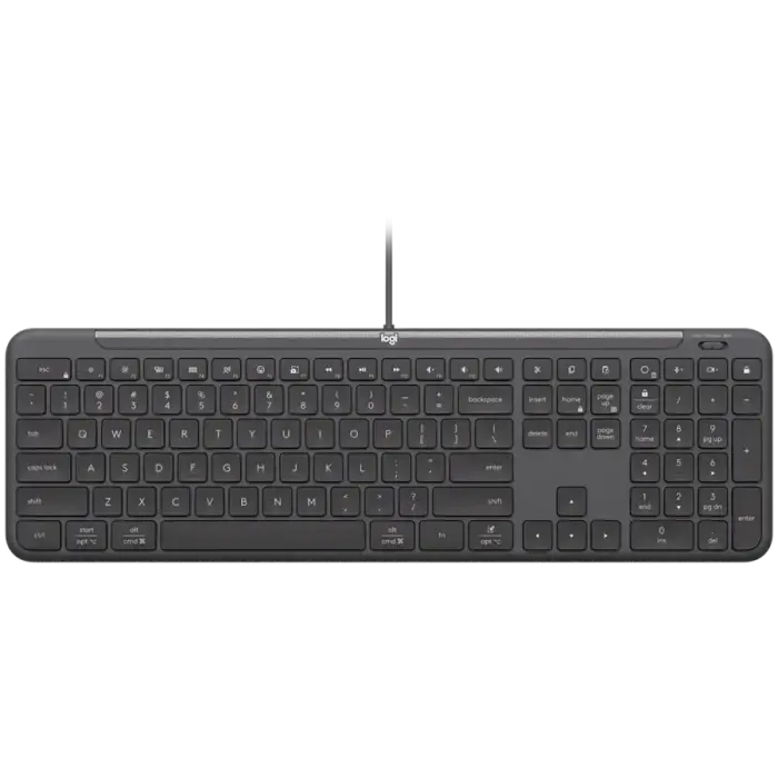 LOGITECH Signature Slim  K620 Wired Keyboard for Business - GRAPHITE - US INT'L - USB - N/A - INTNL-973 - USB-C