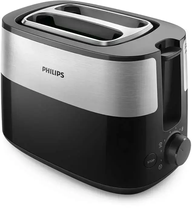 PHILIPS Daily Collection Tosteris, 830 W (melns)