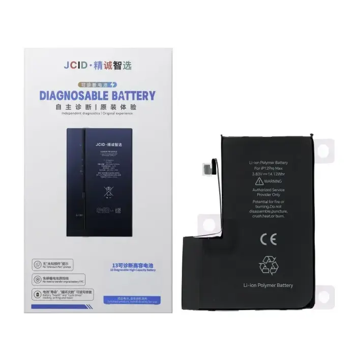 JCID Diagnosable Battery for iPhone 12 Pro Max 3687 mAh (standard capacity)