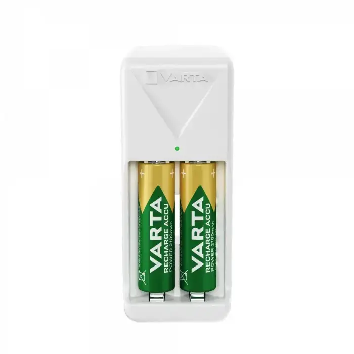 VARTA MINI CHARGER 57656 + 2 x rechargeable battery R6 (AA) 2100mAh Photo