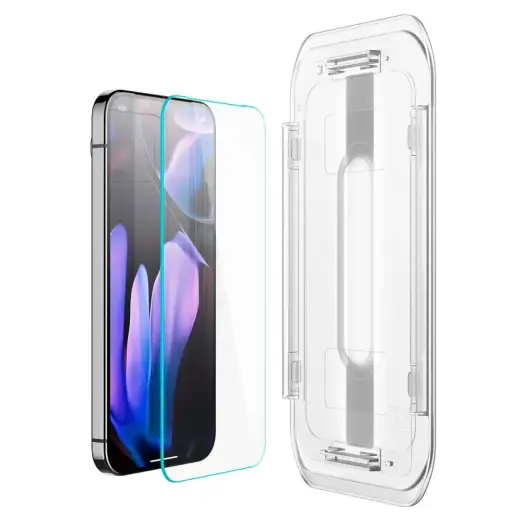 SPIGEN GLAS.TR "EZ FIT" RŪDĪTS STIKLS 2 GAB GOOGLE PIXEL 9 | 9 PRO CAURSPĪDĪGS Foto 5