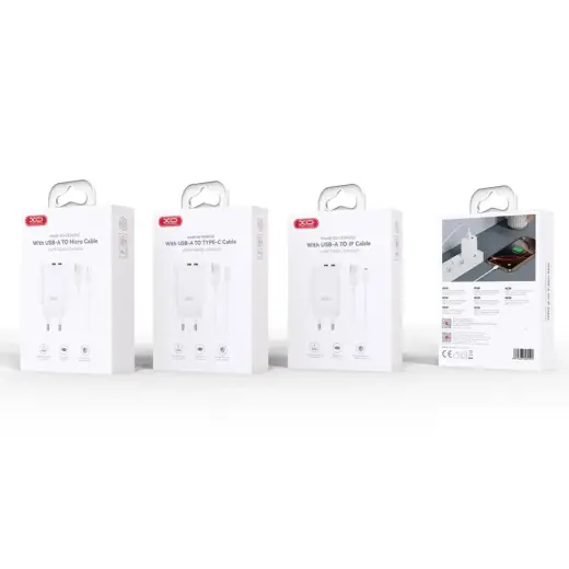 XO wall charger CE34 | зарядное устройство | 2x USB 2.4A | белый Фото num