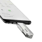 Pendrive 32GB USB 3.0 (USB A + USB C) Hoco UD10 silver — Foto 3