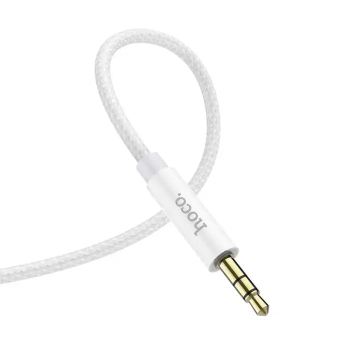 Cable AUX Jack 3,5 mm to Jack 3,5 mm Hoco 1 m UPA19 silver Photo
