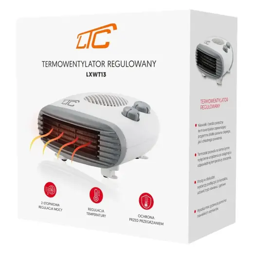 White heater LTC 1000/2000W - 230V - slim Foto 5