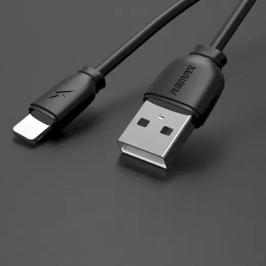 Remax Suji RC-134i USB | Lightning kabelis 2.1A 1M melns Foto 6