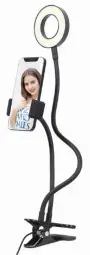 Gembird LED Selfie Ring Light with Phone Holder Фото num