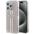 Guess IML 4G Gold Stripe case for iPhone 14 Pro Max - pink Фото num