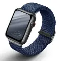 UNIQ pasek Aspen Apple Watch 40|38|41mm Series 4|5|6|7|8|SE|SE2 Braided niebieski|oxford blue Фото num