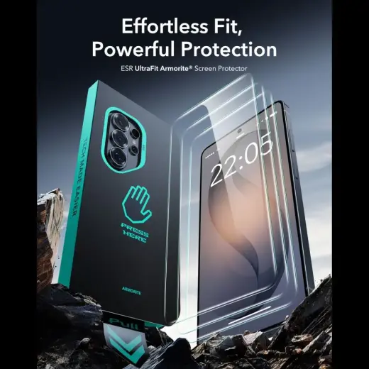 SZKŁO HARTOWANE ESR ULTRAFIT ARMORITE TEMPERED GLASS 2-PACK GALAXY S26 ULTRA CLEAR Foto 3