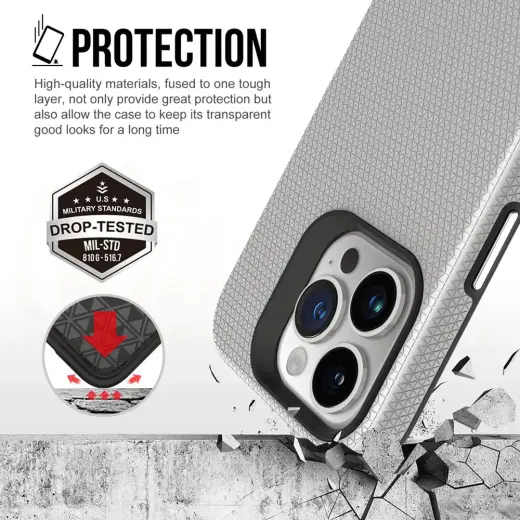 Vmax Triangle case for Samsung Galaxy A35 5G silver Photo