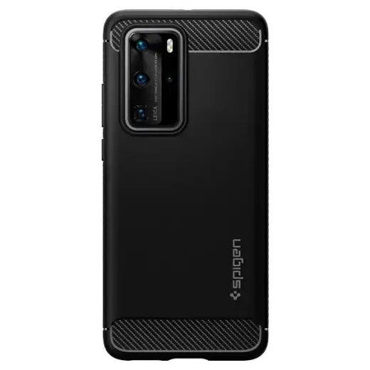 Spigen Rugged Armor vāciņš Huawei P40 Pro melnā krāsā Foto 2