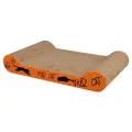 Nail sharpener : Trixie Wild Cat scratching cardboard, 41 × 7 × 24 cm, orange Photo