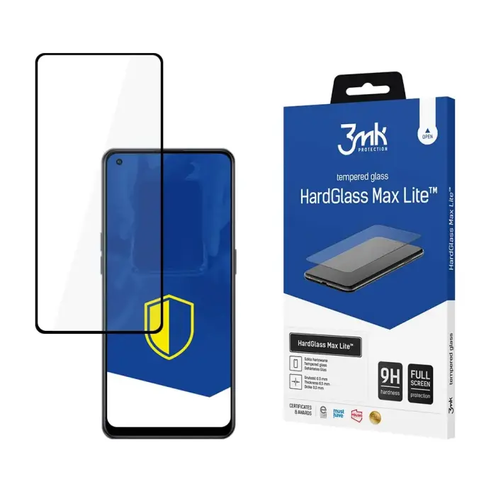OPPO Reno 7 Lite 5G - 3mk HardGlass Max Lite™ screen protector Фото num