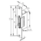 Qoltec Electric strike With lock and memory + mounting plate | 12V | Stainless steel Foto 8