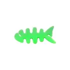 Fish-shaped headphone cable wrap - green Foto 2