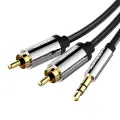 3.5mm Male to 2x RCA Male Audio Cable 3m Vention BCFBI Black Photo