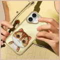 Nimmy Glasses Cool Cat phone case for iPhone 16 gray Photo