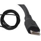 Fusion universālais uzlādes kabelis no USB-A uz TYPE-C | 1,4 m | 2,1 A | melns Foto 2