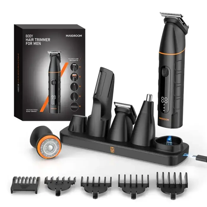 MAXGROOM LK-892 multifunctional trimmer with replaceable tips - black