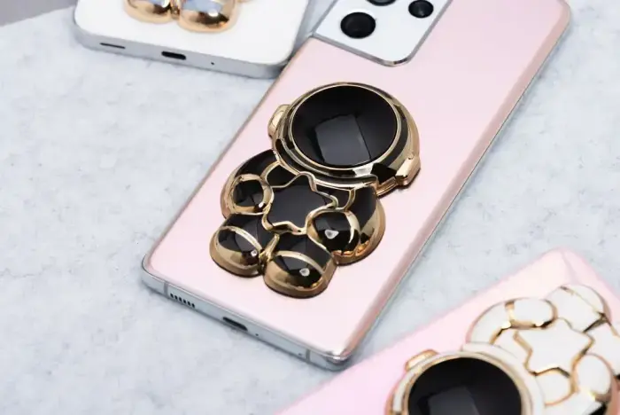 Phone stand ASTRONAUT - stick-on - black Foto 5