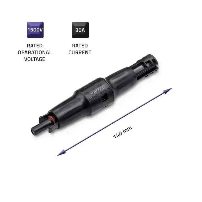 Qoltec Solar Connector with fuse | MC4 connector | 1500V | 30A Foto 4
