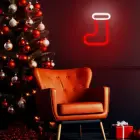 Neon LED CHRISTMAS SOCK white red FLNE23 Forever Light Foto 8