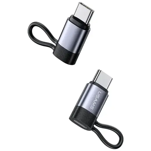 USAMS Adapter AU17 Lightning - USB-C 30W stalowy|aluminium SJ677LN01 (US-SJ677) Фото num