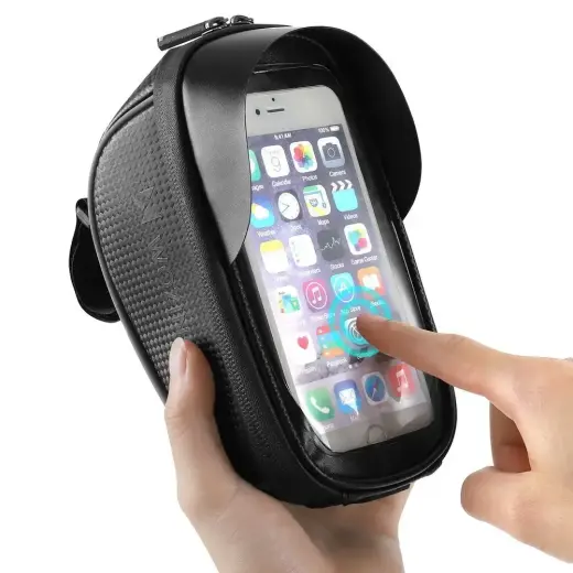 Wozinsky Bike Handlebar Bag with Phone Case 1L Black (WBB16BK) Foto 14
