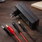 Qoltec Automatic charger for AGM GEL STD batteries | 24V charger | 19.2W | 5.5x2.1 | 1.8m cable Photo