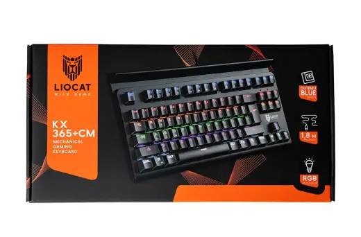 Liocat gaming keyboard KX 365+ C mechanical qwerty outemu blue black Photo
