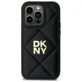 DKNY DKHCP14LPQDSLK iPhone 14 Pro 6.1"    czarny|black Quilted Stack Logo — Photo 3