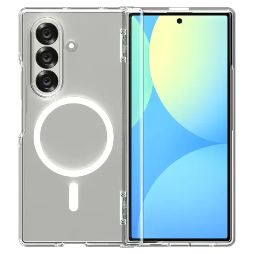 SPIGEN ULTRA HYBRID PRO MAG MAGSAFE GALAXY Z FOLD 7 CLEAR|WHITE Foto 3