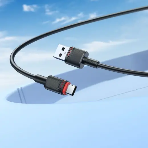 Borofone Cable BX110 Beneficio - USB to Type C - 2,4A 1 metre black Photo