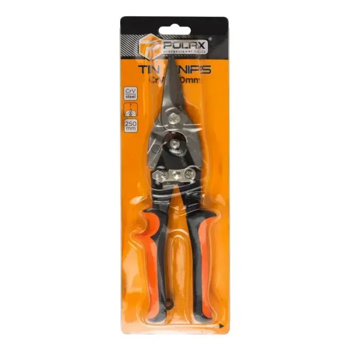 Skārda šķēres, 250 mm, taisnas Cr-V Foto 3