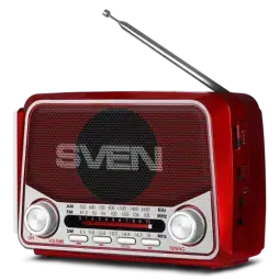Skaļrunis Sven SRP-150 FM,AM,SW Radio Bluetooth Red