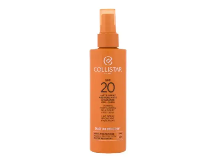 Collistar Smart Sun Protection Tanning Moisturizing Milk Spray SPF20 Sun Body Lotion 200 ml