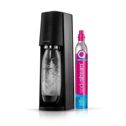 SodaStream Soda Maker Terra black Schwarz QC with CO2 & 1L PET bottle (1012811411) Foto 2