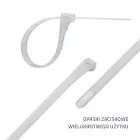 Reusable self locking cable tie, 7.2x250mm — Фото 3