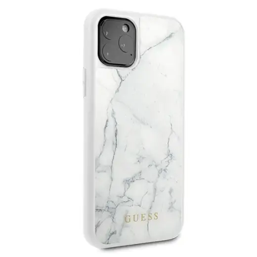 Guess GUHCN58HYMAWH iPhone 11 Pro biały|white Marble Фото num
