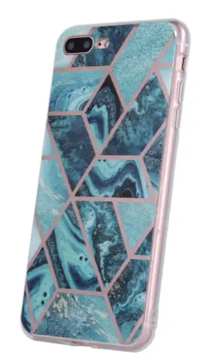 Fusion Geometric Marble Силиконовый чехол для Apple iPhone 12 Pro Max Зеленый Фото num